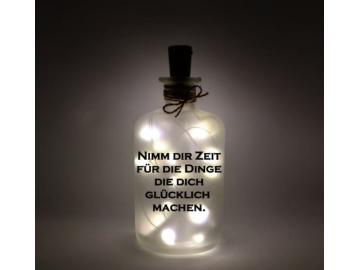 Leuchtflasche Spruch